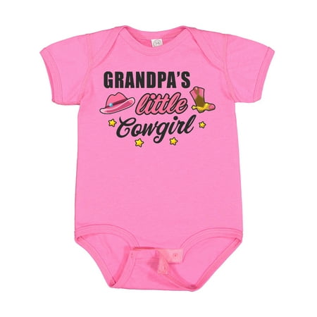 

Inktastic Grandpas Little Cowgirl with Cowgirl Hat and Boots Gift Baby Girl Bodysuit