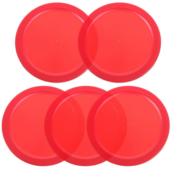 5-Pack Mini Plastic Ice Hockey Pucks for Air Hockey Games Accessories Set and Lightweight