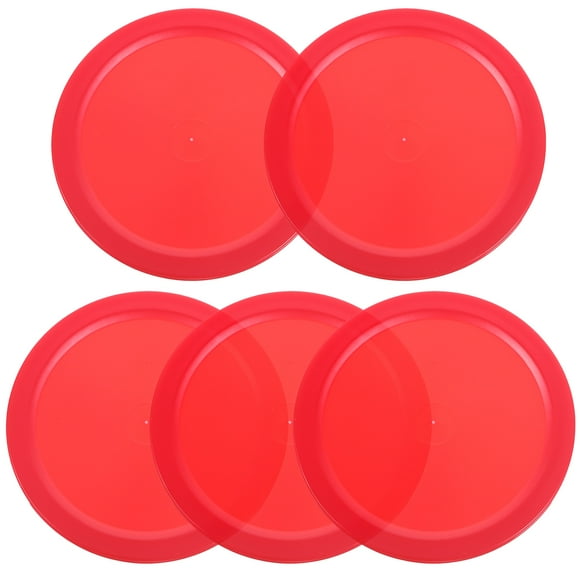 5Pcs Air Hockey Pucks Table Hockey Pucks Plastic Hockey Piece Air Hockey Table Accessories