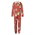 thumbnail image 2 of MIPREWUY Christmas Family Matching Jumpsuit, Long Sleeve Hooded Elk Print Zipper Closure Loungewear, 2 of 10