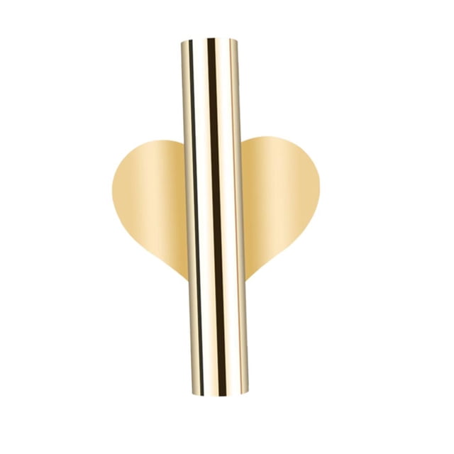 Colgante de pared florero Zulema Tubo de sala de estar Corazón de oro