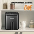 thumbnail image 7 of DEIME Air Fryer 3 Qt Airfryer Space Saving Compact, Oilless Hot Air Fryers Oven for Quick Easy Meals, Mini Compact & Quiet, Nonstick & Dishwasher Safe Basket, Black, 7 of 7