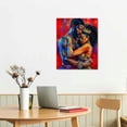 thumbnail image 3 of Awypu Black King And Queen Wall Art King And Queen Wall Decor Black Art Wall Decor Black Queen Artwork Crown Wall Decor African American Abstract Canvas Wall Art Paintings, 3 of 5