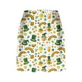 thumbnail image 3 of Tnhcen Women's Saint Patrick's Day Tennis Skirt High Waist 4 Way Stretch Built - in Shorts Running Skirt Yoga Skirt Moisture Wicking Athletic Skirt for Sports Workout Green Shamrock Print, 3 of 5