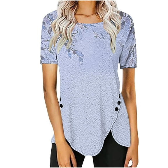 Young adult fashion Women Casual Tops Black Blouses for Women Business Casual Plus Size Shirts for Leggings Summer Clothes Outfits Women Over 50 Hide Belly Tunic 2025 Summer Orders