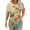 Style 03, variant on Women's Fashion Spring Floral Print T-Shirts Plus Size Pullover for Women Casual Shirts Short Sleeve Round Neck Pullover Chest Pleated Top