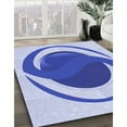 thumbnail image 2 of Ahgly Company Indoor Rectangle Patterned Heavenly Blue Area Rugs, 5' x 8', 2 of 6
