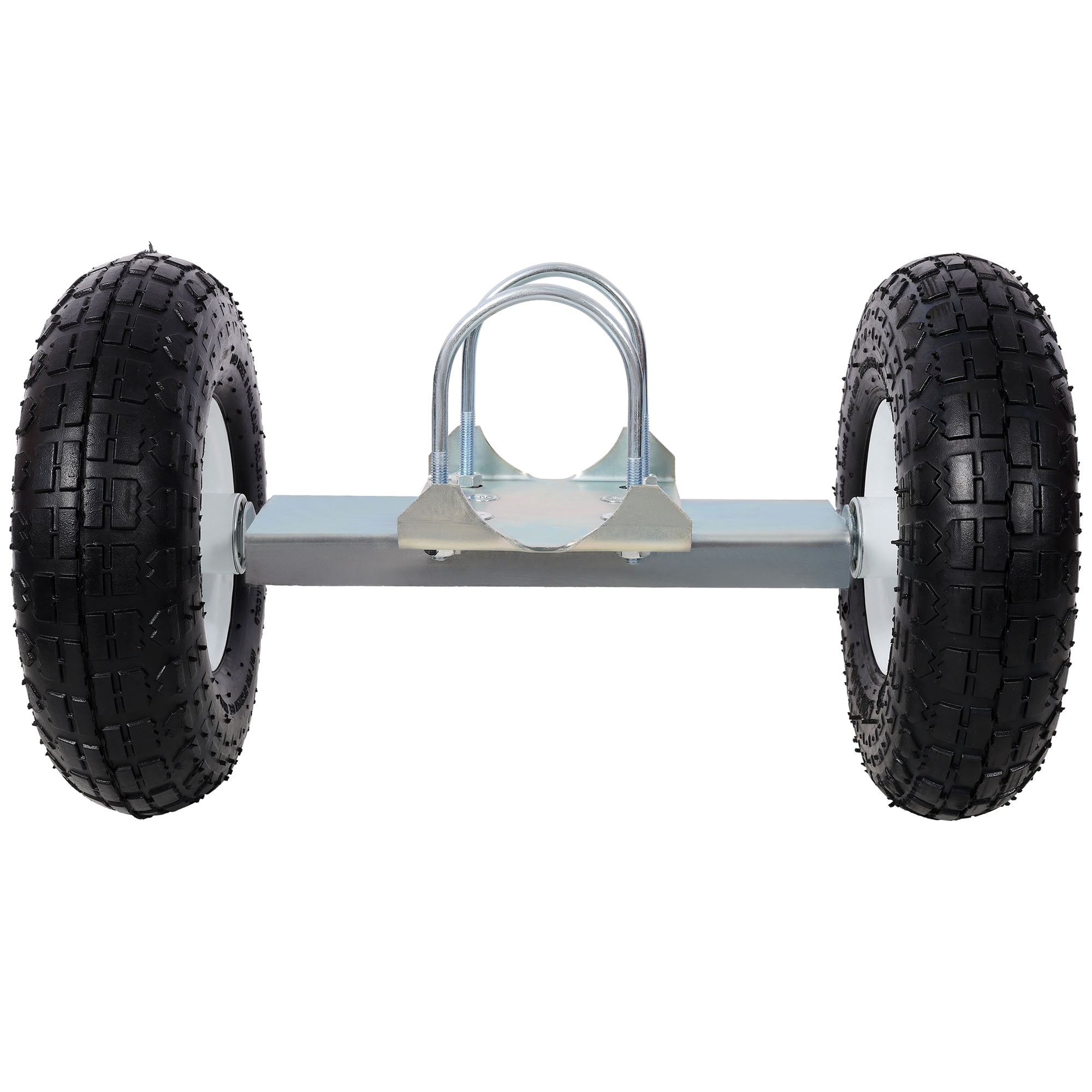 S-HOME Heavy Duty Dual Gate Wheel with 10" Pneumatic Tires, Steel Support Caster for Driveway Chain Link Fence Gates