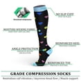thumbnail image 4 of 6 Pairs Medical Sport Compression Socks - 15-20mmhg Graduated Knee-High Support for Men & Women, Ideal for Soccer, Running, and Nurses, 4 of 6