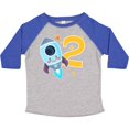 thumbnail image 3 of Inktastic Rocket Space Ship Happy Second Birthday Boys or Girls Toddler T-Shirt, 3 of 5