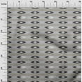 thumbnail image 2 of oneOone Organic Cotton Poplin Twill Fabric Stripe Ikat Print Fabric By The Yard 42 Inch Wide, 2 of 4
