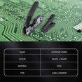 thumbnail image 3 of Combo Réseau Rj45 Outil Cricmper pour Rj45 Cat7 Cat6a Cat6 Cat5 Rj11 Rj12 Clips Modulaires Pinces Outils en Métal, 3 of 5