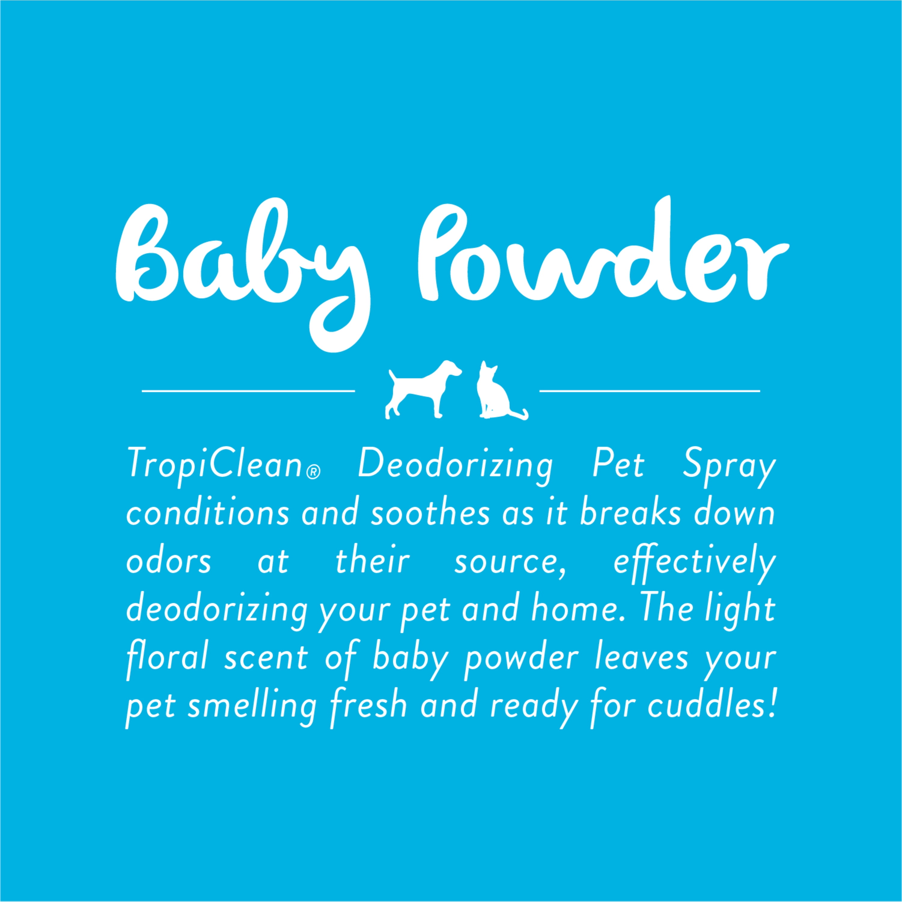Baby Powder Deodorizing Pet Spray - Tropiclean