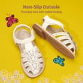 thumbnail image 6 of DREAM PAIRS Girls Sandals Closed-Toe Sandals with Interchangeable DIY Flower Dress Summer Shoes Toddler/Little Kid, 6 of 6