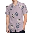 thumbnail image 4 of High Quality Hawaiian Shirts for Men Short Sleeve Aloha Beach Shirt Floral Summer Casual Button Down Shirts Blouses LXGYSZ, 4 of 7