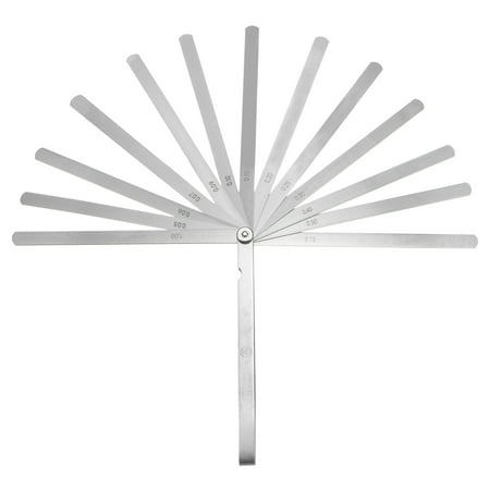 

14 Blades Feeler Gauge (0.051.0mm) Thickness 200mm Length Gauge Metric Gap Measuring Tool