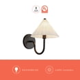thumbnail image 2 of Alora Lighting Wv451808 Serena 11" Tall Bathroom Sconce - Matte Black / Opal Glass, 2 of 7
