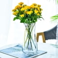 thumbnail image 3 of Florero de cristal Nisoger, 20 cm, transparente, para centro de mesa, 3 of 9