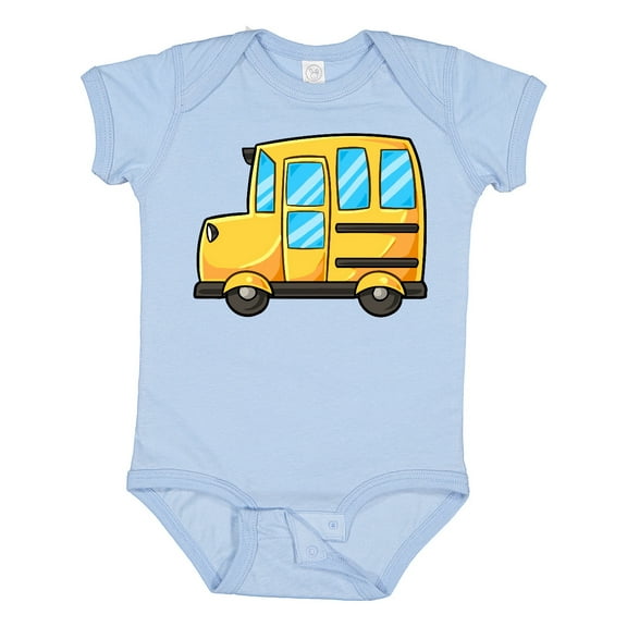 Inktastic Cute School Bus Boys or Girls Baby Bodysuit