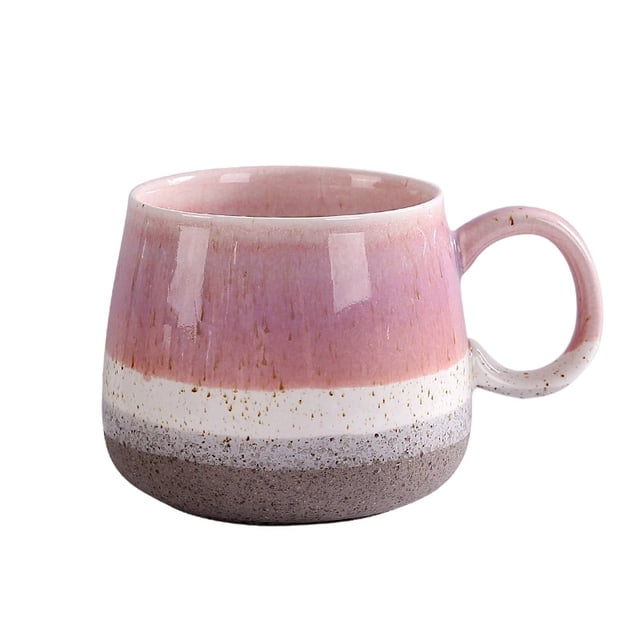Taza de Cerámica Grande, Tazas de Cerámica con Horno Girado Acabado, Tazas de Bebida de Gran Capacidad para el Hogar Y la Oficina, Piedra Duradera