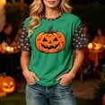 thumbnail image 2 of Shirt for Women Print Short Sleeve Crewneck T-Shirts Halloween Printed Tee Clothes, 2 of 6