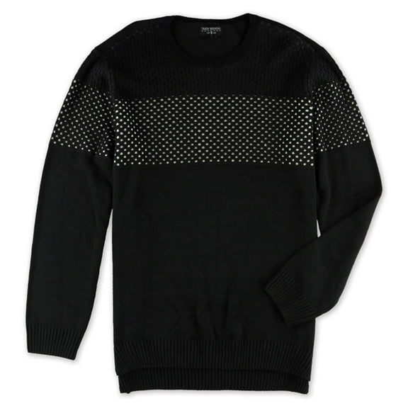 Trash Nouveau Mens Knit Pullover Sweater, Black, X-Large