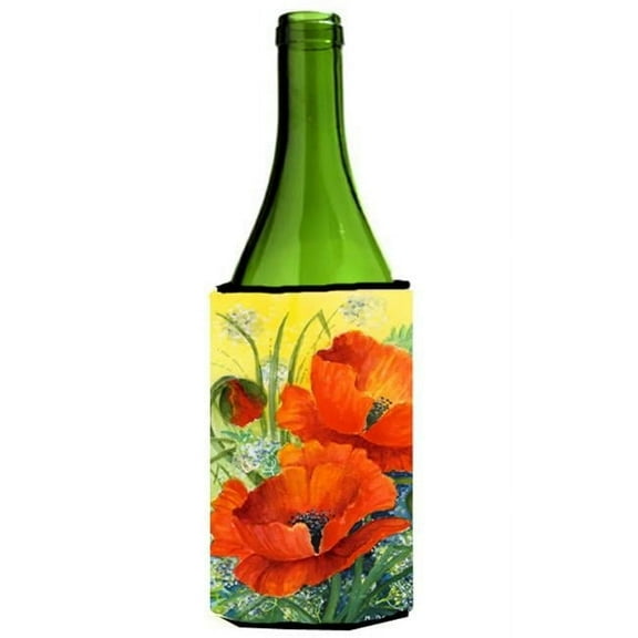 Poppies by Maureen Bonfield Wine Bottle Can cooler Hugger