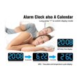 thumbnail image 4 of Large Digital Wall Clock,9.5 Inch,Led Alarm Clock with Big Digits,,for Living Room Bedrooms Classroom Decor Blue, 4 of 5