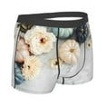thumbnail image 3 of Disketp Pumpkin And White Marble Men'S Boxer Briefs,Soft And Breathable Cotton Underwear With Comfortflex Waistband, 3 of 9