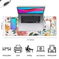 thumbnail image 5 of Yellow Flowers&nbsp;desk Mouse Padwaterproofwashable&nbsp;for Office Home Work GamingmousepadsRubber Base Mousepad with Stitched Edges 31.5x11.8inches, 5 of 7