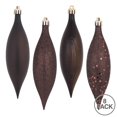 thumbnail image 3 of Vickerman N500175 5.5 in. Chocolate Drop 4 Finish Assorted Color Christmas Ornament - 8 per Box, 3 of 3