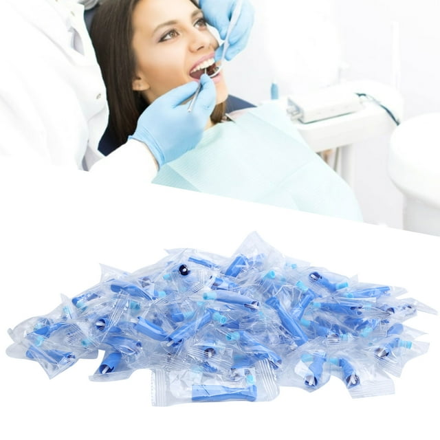 Pulidor Dental Desechable Accesorio de Blanqueamiento Oral con Estructura Fuerte y Duradero para Piezas de Mano Rectas 100 Uds ANGGREK Otros