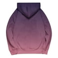 thumbnail image 4 of Karight Oversized Sweatshirts for Women Striped Casual Long Sleeve Hoodie Fleece Drawstring Pocket Fall Winter Pullover Tops, 4 of 5