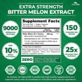 thumbnail image 3 of Zazzee Extra Strength Bitter Melon 25:1 Extract 9000 mg Strength – 150 Vegan Capsules – Standardized to 10% Bitter Principles – Antioxidant & Metabolic Support – Concentrated 25X Extract – All-Natura, 3 of 11