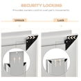 thumbnail image 3 of PawHut 2 Way Dog Door, Aluminum Doggy Pet Flap for Wall, Fast Installation, Magnetic Closure, Locking Panel, Weather Resistant, Insulating, Weight Limit 55 lbs, 3 of 8