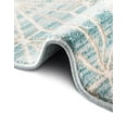 thumbnail image 6 of Jill Zarin Uptown Collection Area Rug - Fifth Avenue (3' 3" Round Blue/Ivory), 6 of 6