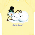 thumbnail image 4 of Inktastic Let it Snow Sassy Snowman in Top Hat Boys or Girls Baby Bodysuit, 4 of 5