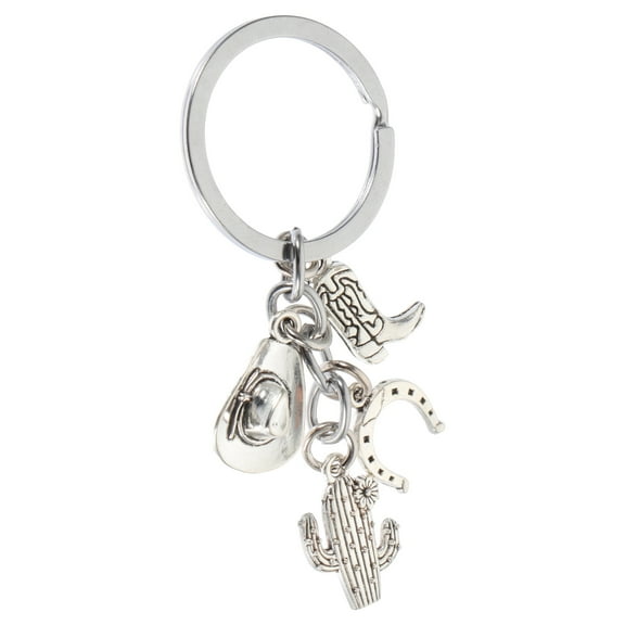 Western Horse Themed Metal Keychain Backpack Charm Funny Key Chain Ornament Delicate Bag Hanging Accessory