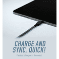 thumbnail image 4 of Smartish USB-C Fast Fabric Wrapped 6ft Charging Cable - Crown Joule [Durable Nylon Fabric Cord] Compatible with Android, Pixel, Galaxy - Apple MFi Certified for MacBook Pro - I'm Blushing, 4 of 6