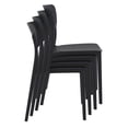thumbnail image 6 of Luxury Commercial Living 33" Black Stackable Patio Dining Chair, 6 of 8