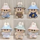 thumbnail image 2 of Ropa para muñecas de peluche en miniatura de 17 cm, accesorios para muñecas Labubu, ropa, regalo, serie de fiestas, sombrero, mono, camiseta, 2 of 5
