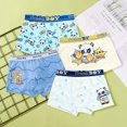 thumbnail image 6 of Esaierr Kids Boys Boxer Briefs Underwear Youth Underwear for 3-18Y 4Pcs Big Little Boys Underpants Cotton Brief Soft, 6 of 7