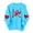 Light Blue, variant on JTZGDY Love Heart Sweatshirts for Women Cute Valentines Day Long Sleeve Crewneck Pullover Tops Trendy Cozy Graphic Holiday T-Shirts Red L