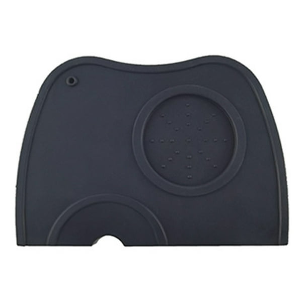 Wosthever Tapete de silicona para café, herramienta esencial para entusiastas del café, tapete de silicona para apisonar, respetuoso con el Cocina y Comedor cabeza única negra M