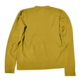 thumbnail image 3 of Tianiyouqing Women's 100 Percent Pure Wool Sweater Long Sleeve Pullover Crew Neck Tops for Woman Yellow M, 3 of 4