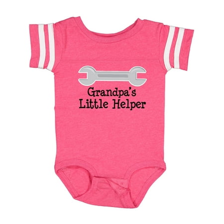 

Inktastic Grandpa s Little Helper Boys or Girls Baby Bodysuit
