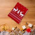 thumbnail image 4 of ¡Super Descuento!, Bufanda navideña de alces de invierno y caída de hojas, versión coreana para estudiantes, patrón de punto de lana gruesa de doble cara, bufanda de árbol de Navidad con astas, 4 of 8