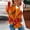 Orange, variant on Jsaierl Crew Neck Sweatshirts for Women Plus Size Color Block Graphic Sweatshirt Top Long Sleeve Lightweight Fall Clothes Sweatshirts