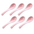 thumbnail image 1 of 6pcs Ceramic Porridge Spoons Japanese Style Ceramic Spoons Home Supplies, 1 of 3