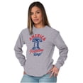 thumbnail image 5 of America Let Freedom Ring Liberty Bell Long Sleeve TShirt Men Women Brisco Brands S, 5 of 6